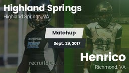 Matchup: Highland Springs vs. Henrico  2017