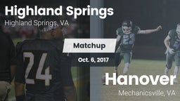 Matchup: Highland Springs vs. Hanover  2017
