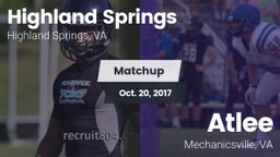 Matchup: Highland Springs vs. Atlee  2017