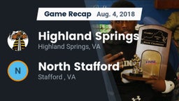 Recap: Highland Springs  vs. North Stafford   2018