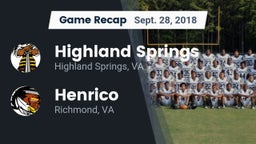 Recap: Highland Springs  vs. Henrico  2018