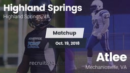 Matchup: Highland Springs vs. Atlee  2018