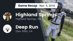 Recap: Highland Springs  vs. Deep Run  2018
