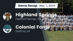 Recap: Highland Springs  vs. Colonial Forge  2019