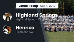Recap: Highland Springs  vs. Henrico  2019