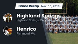 Recap: Highland Springs  vs. Henrico  2019