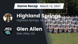 Recap: Highland Springs  vs. Glen Allen  2021