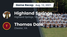 Recap: Highland Springs  vs. Thomas Dale  2021