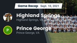 Recap: Highland Springs  vs. Prince George  2021