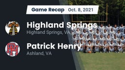 Recap: Highland Springs  vs. Patrick Henry  2021