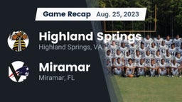 Recap: Highland Springs  vs. Miramar  2023