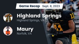 Recap: Highland Springs  vs. Maury  2023