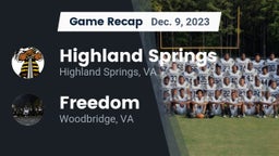 Recap: Highland Springs  vs. Freedom  2023