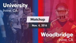 Matchup: University High vs. Woodbridge  2016