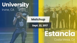 Matchup: University High vs. Estancia  2017