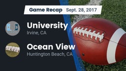 Recap: University  vs. Ocean View  2017