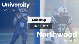 Matchup: University High vs. Northwood  2017
