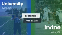 Matchup: University High vs. Irvine  2017