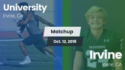 Matchup: University High vs. Irvine  2018