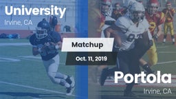 Matchup: University High vs. Portola  2019