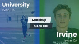 Matchup: University High vs. Irvine  2019