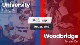 Matchup: University High vs. Woodbridge  2019