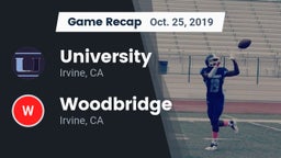 Recap: University  vs. Woodbridge  2019
