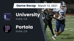 Recap: University  vs. Portola  2021