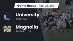 Recap: University  vs. Magnolia  2021