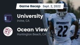 Recap: University  vs. Ocean View  2022
