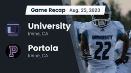 Recap: University  vs. Portola  2023