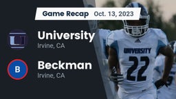 Recap: University  vs. Beckman  2023