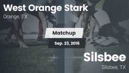 Matchup: West Orange Stark vs. Silsbee  2016