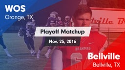Matchup: West Orange Stark vs. Bellville  2016