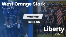 Matchup: West Orange Stark vs. Liberty  2018