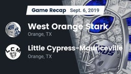 Recap: West Orange Stark  vs. Little Cypress-Mauriceville  2019
