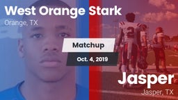 Matchup: West Orange Stark vs. Jasper  2019