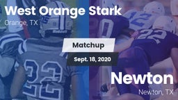 Matchup: West Orange Stark vs. Newton  2020