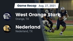 Recap: West Orange Stark  vs. Nederland  2021