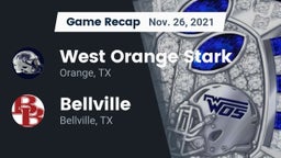 Recap: West Orange Stark  vs. Bellville  2021