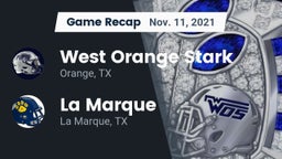 Recap: West Orange Stark  vs. La Marque  2021