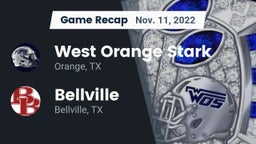 Recap: West Orange Stark  vs. Bellville  2022