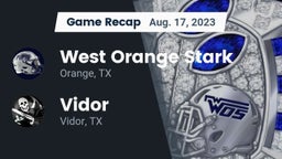 Recap: West Orange Stark  vs. Vidor  2023