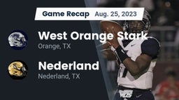 Recap: West Orange Stark  vs. Nederland  2023