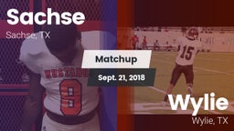 Matchup: Sachse  vs. Wylie  2018