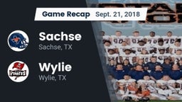 Recap: Sachse  vs. Wylie  2018