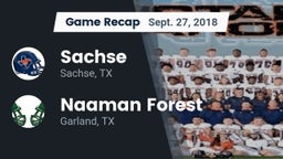 Recap: Sachse  vs. Naaman Forest  2018