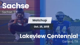 Matchup: Sachse  vs. Lakeview Centennial  2018