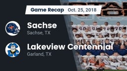 Recap: Sachse  vs. Lakeview Centennial  2018