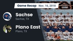 Recap: Sachse  vs. Plano East  2018